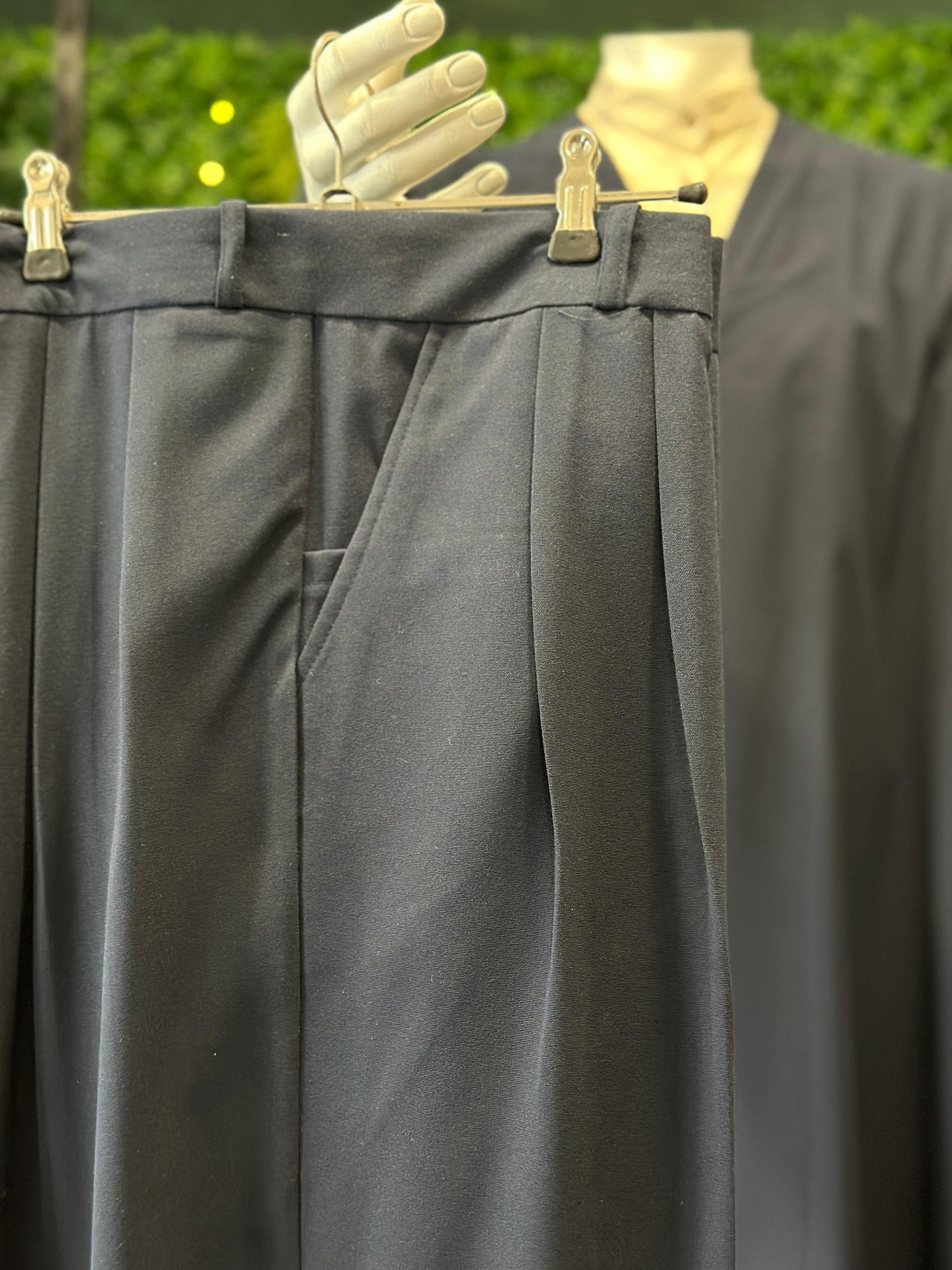 Shalvar, schwarz glänzend